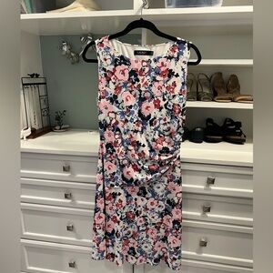 Floral synched waist Ralph Lauren dress
